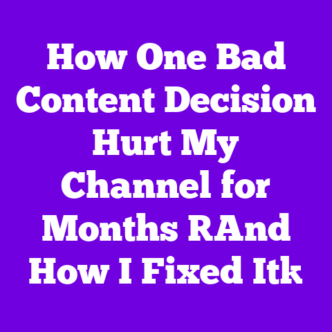 How One Bad Content Decision Hurt My Channel for Months [And How I Fixed It]