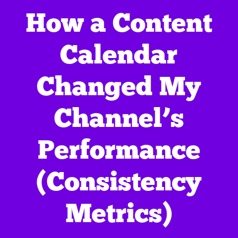 How a Content Calendar Changed My Channel’s Performance (Consistency Metrics)