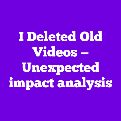 I Deleted Old Videos — Unexpected impact analysis
