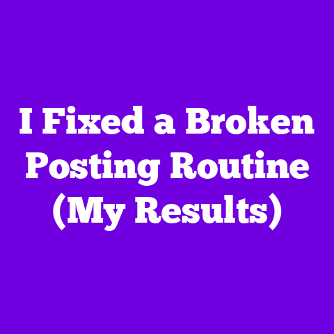 I Fixed a Broken Posting Routine (My Results)