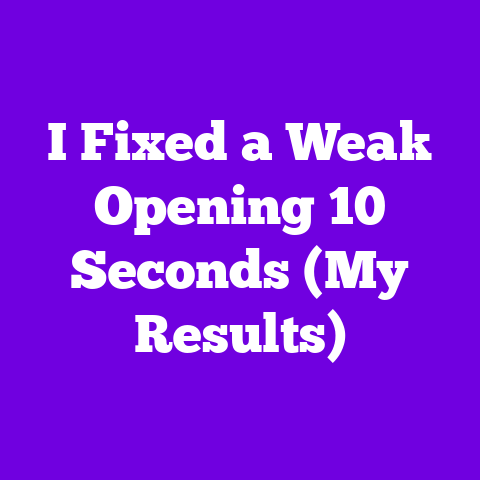 I Fixed a Weak Opening 10 Seconds (My Results)
