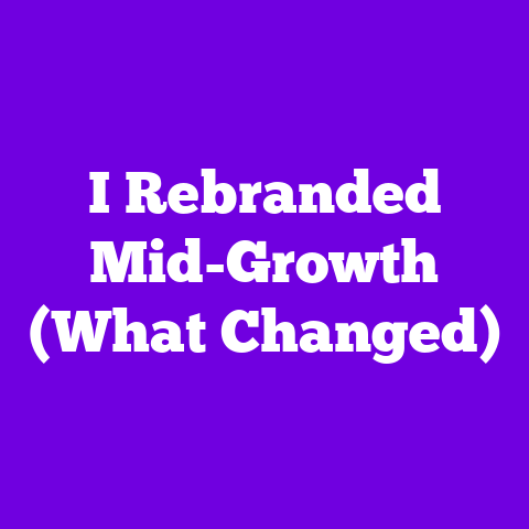 I Rebranded Mid-Growth (What Changed)