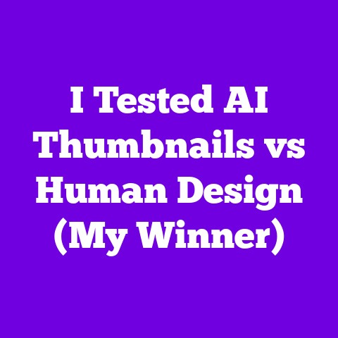 I Tested AI Thumbnails vs Human Design (My Winner)