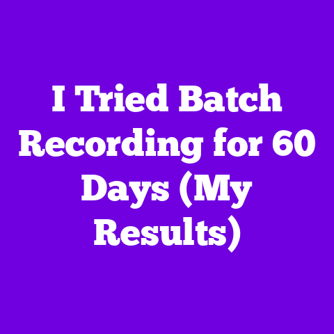 I Tried Batch Recording for 60 Days (My Results)