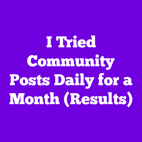 I Tried Community Posts Daily for a Month (Results)