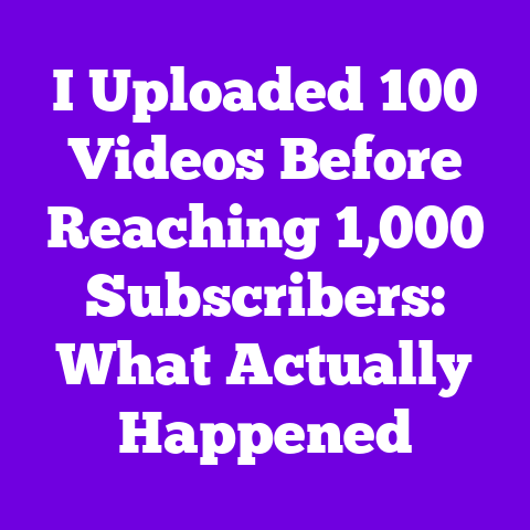 I Uploaded 100 Videos Before Reaching 1,000 Subscribers: What Actually Happened