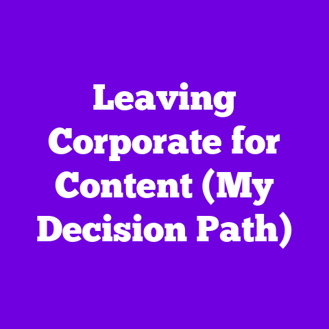 Leaving Corporate for Content (My Decision Path)