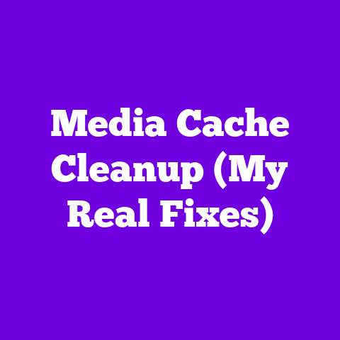 Media Cache Cleanup (My Real Fixes)