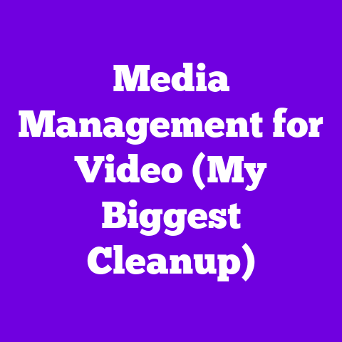 Media Management for Video (My Biggest Cleanup)