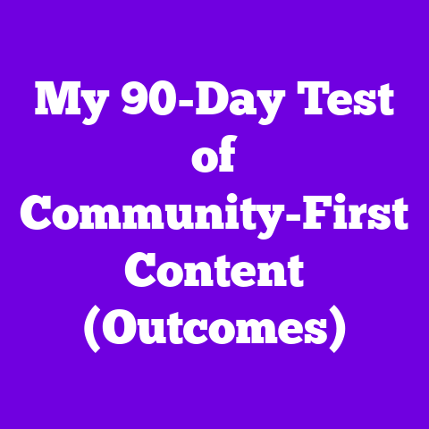 My 90-Day Test of Community-First Content (Outcomes)