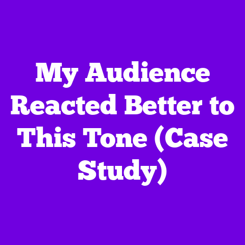 My Audience Reacted Better to This Tone (Case Study)
