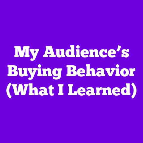 My Audience’s Buying Behavior (What I Learned)