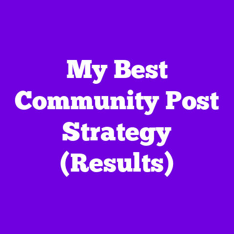 My Best Community Post Strategy (Results)