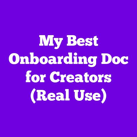 My Best Onboarding Doc for Creators (Real Use)