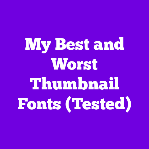 My Best and Worst Thumbnail Fonts (Tested)