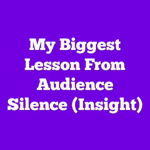 My Biggest Lesson From Audience Silence (Insight)