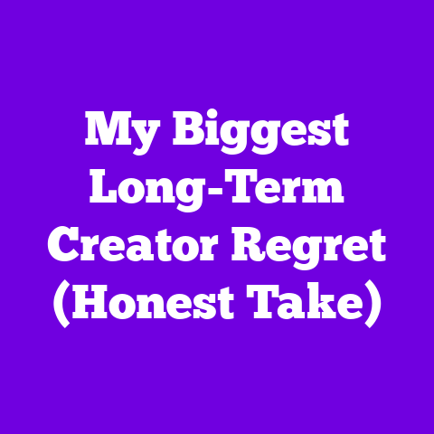 My Biggest Long-Term Creator Regret (Honest Take)