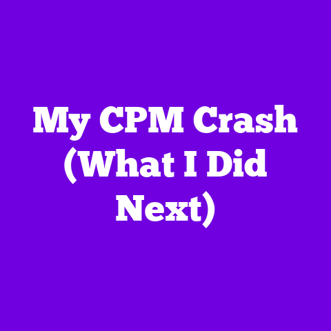 My CPM Crash (What I Did Next)