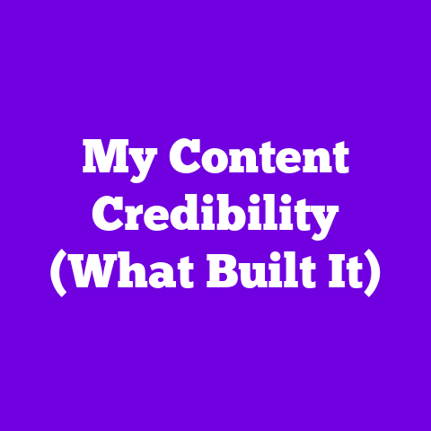 My Content Credibility (What Built It)