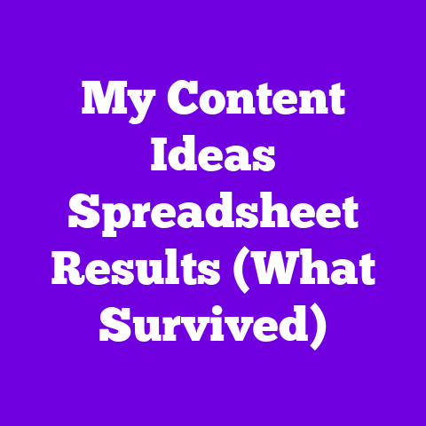 My Content Ideas Spreadsheet Results (What Survived)
