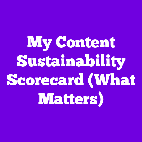 My Content Sustainability Scorecard (What Matters)