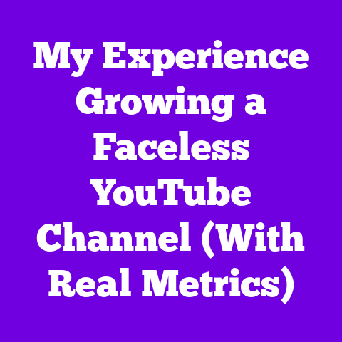 My Experience Growing a Faceless YouTube Channel (With Real Metrics)