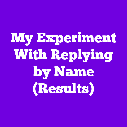 My Experiment With Replying by Name (Results)