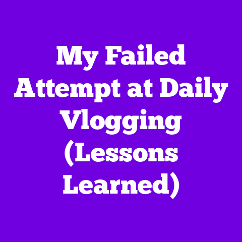 My Failed Attempt at Daily Vlogging (Lessons Learned)