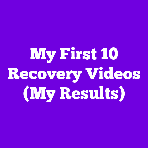 My First 10 Recovery Videos (My Results)