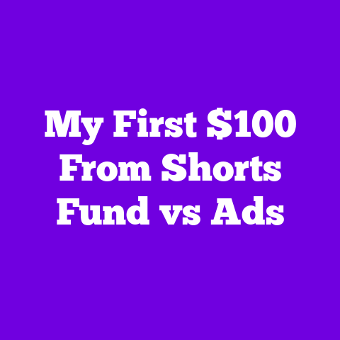 My First $100 From Shorts Fund vs Ads