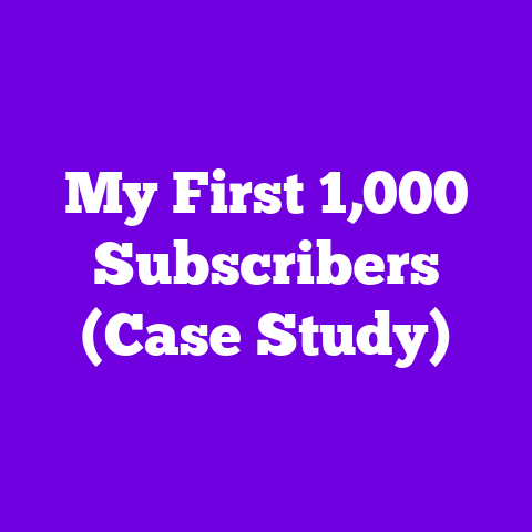 My First 1,000 Subscribers (Case Study)