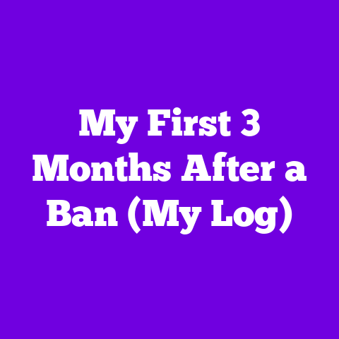 My First 3 Months After a Ban (My Log)
