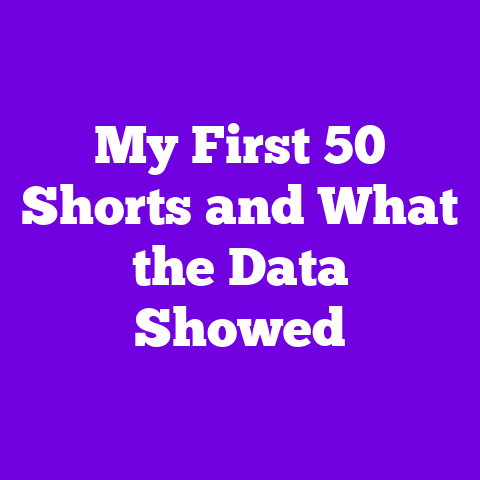 My First 50 Shorts and What the Data Showed