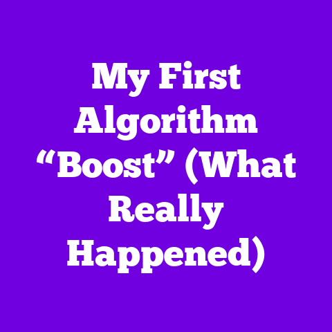My First Algorithm “Boost” (What Really Happened)