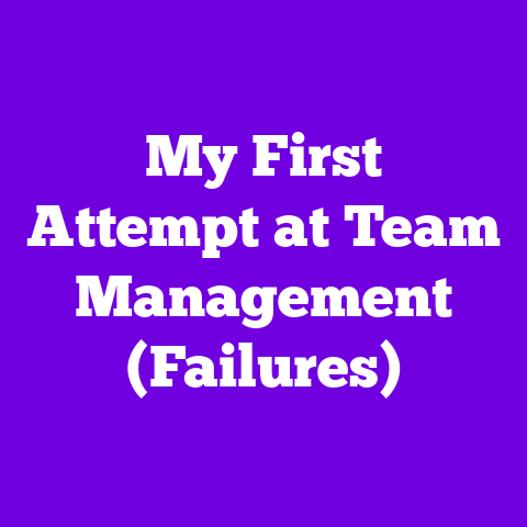 My First Attempt at Team Management (Failures)