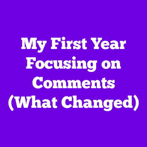 My First Year Focusing on Comments (What Changed)