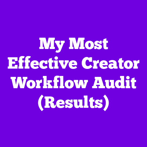 My Most Effective Creator Workflow Audit (Results)