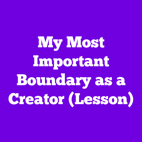 My Most Important Boundary as a Creator (Lesson)
