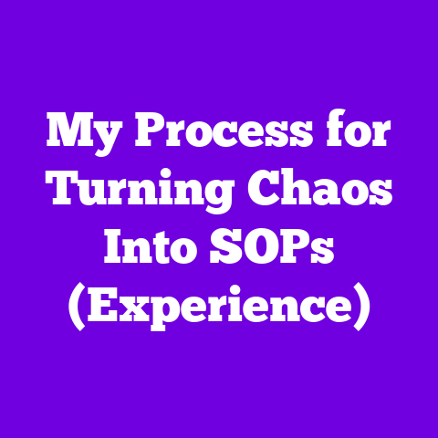 My Process for Turning Chaos Into SOPs (Experience)