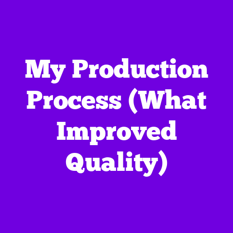 My Production Process (What Improved Quality)