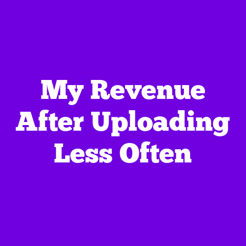 My Revenue After Uploading Less Often