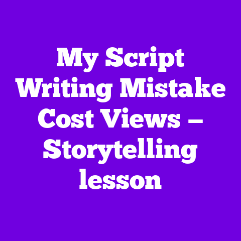 My Script Writing Mistake Cost Views — Storytelling lesson