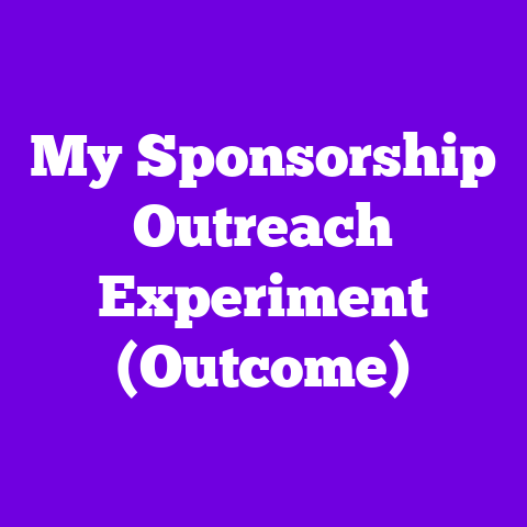 My Sponsorship Outreach Experiment (Outcome)