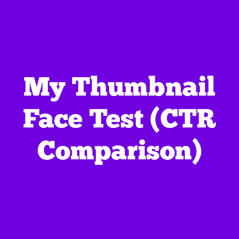My Thumbnail Face Test (CTR Comparison)