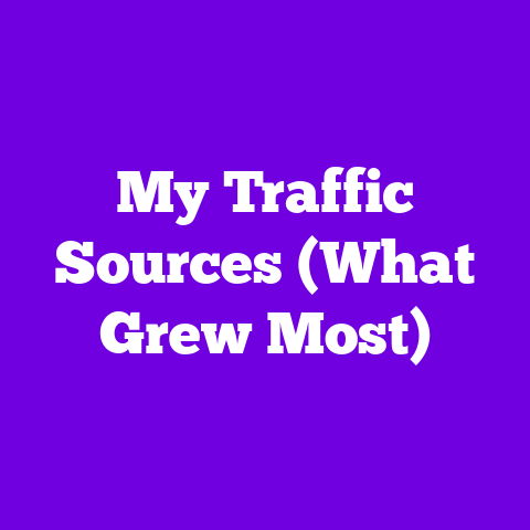 My Traffic Sources (What Grew Most)