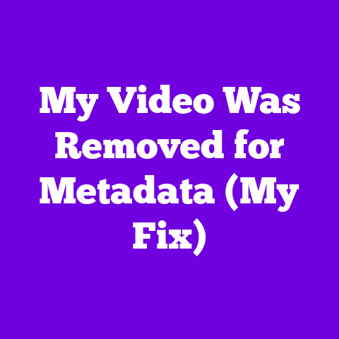 My Video Was Removed for Metadata (My Fix)
