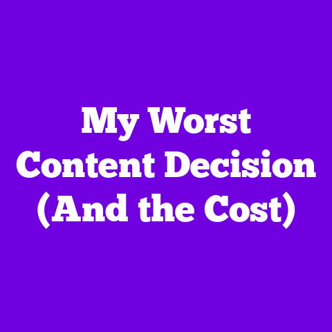 My Worst Content Decision (And the Cost)