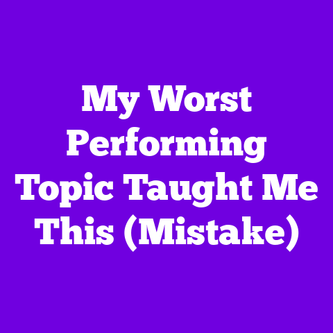 My Worst Performing Topic Taught Me This (Mistake)