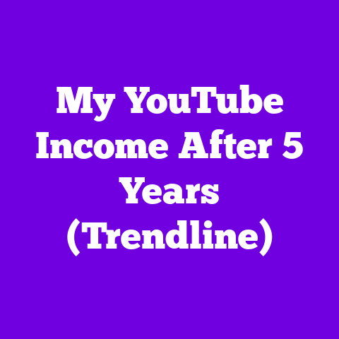 My YouTube Income After 5 Years (Trendline)