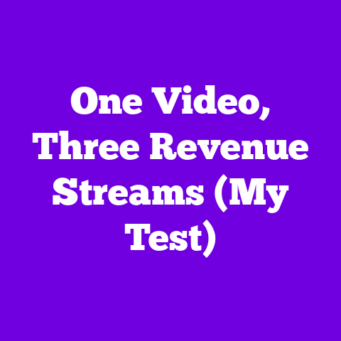 One Video, Three Revenue Streams (My Test)